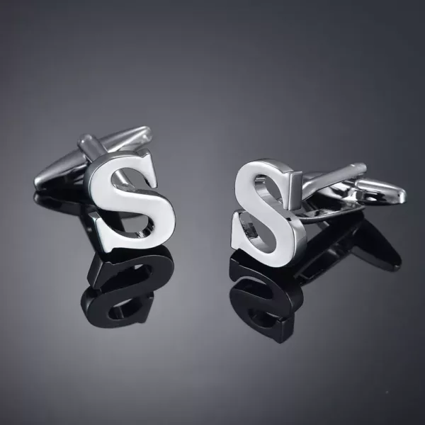 S Letter Cufflinks