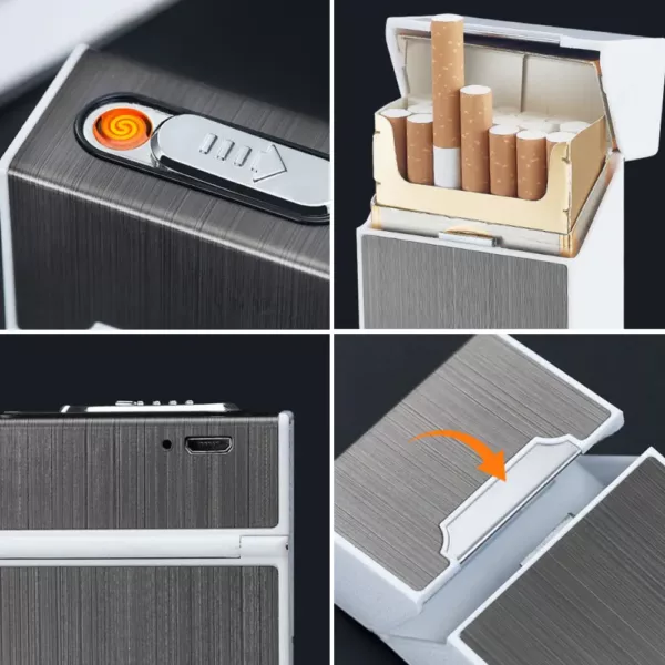 Cigarette Case With Electric Lighter