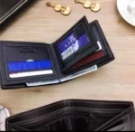 Cross Line Black Wallet - Image 3