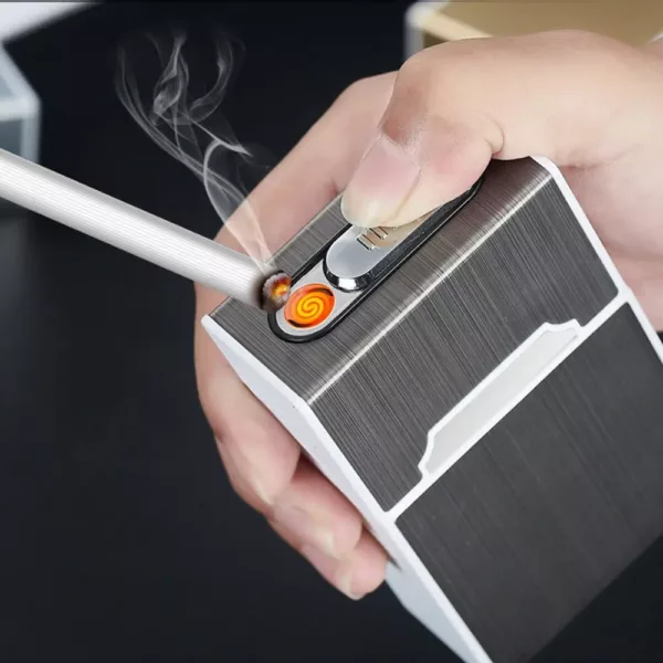 Cigarette Case With Electric Lighter