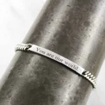 Men's Engraved Bar Bracelet - Image 3