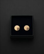 High Quality Matt Gold Cufflinks - Image 2