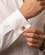 High Quality Matt Gold Cufflinks - Image 4