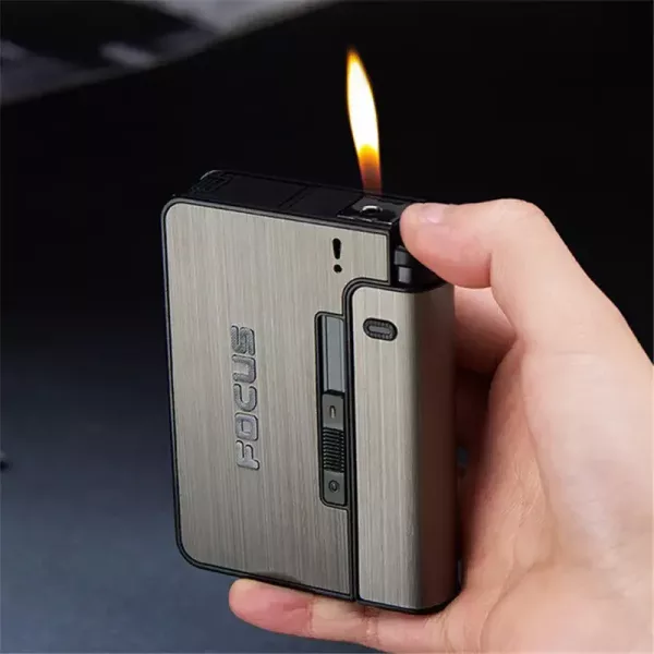 Cigarette Case With Lighter